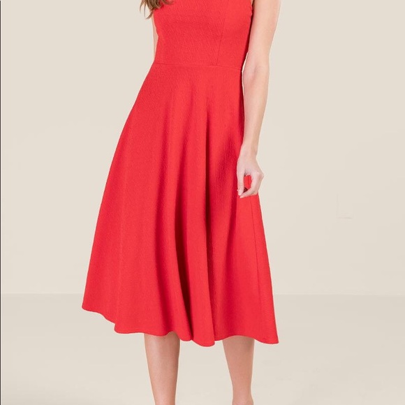 Jackie Ruffled Midi Dress - Picture 2 of 10